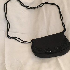Vintage ADG Fashion Imports Black Evening Bag